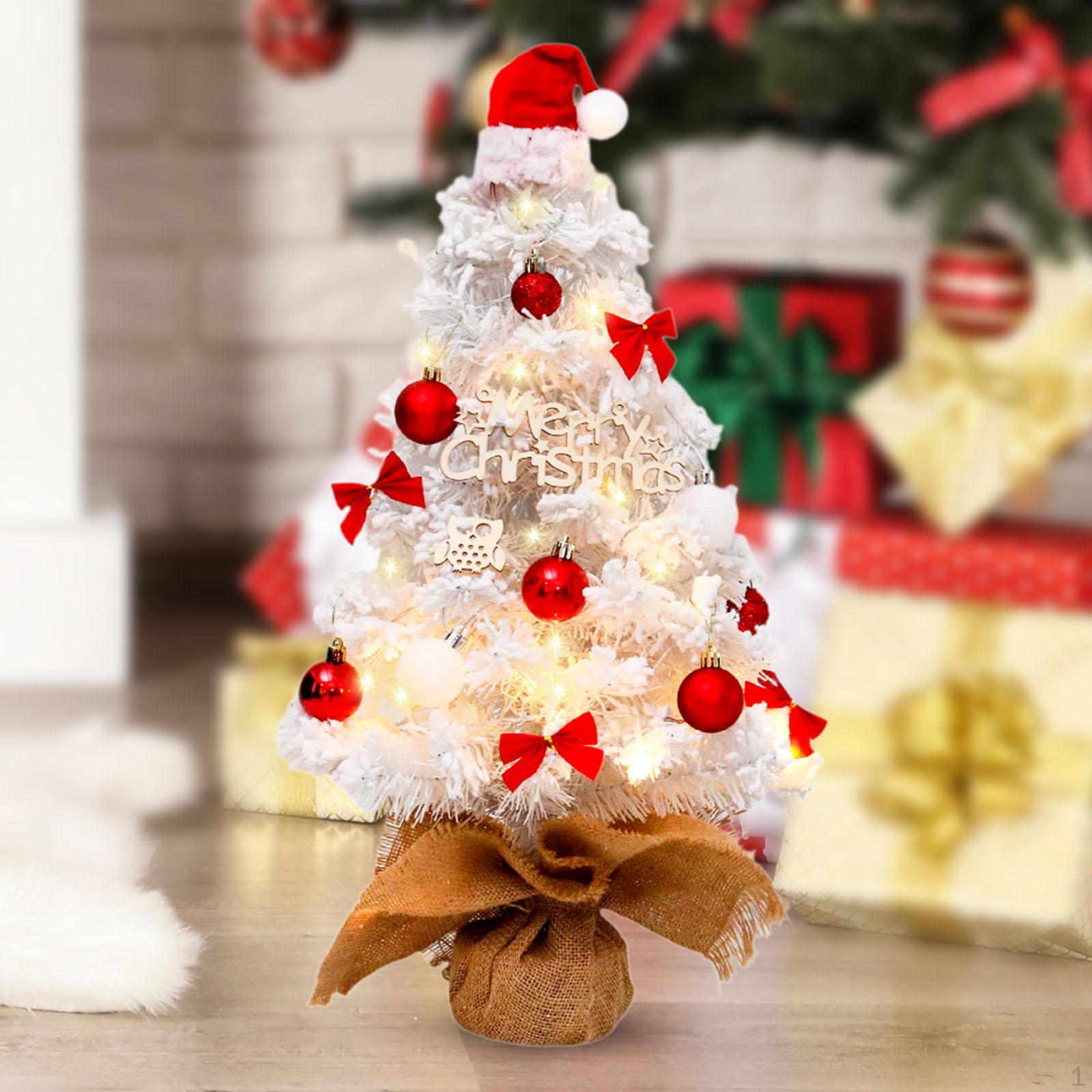 

Искусственная настольная новогодняя елка с 20 светодиодами и шаром для 45 cm