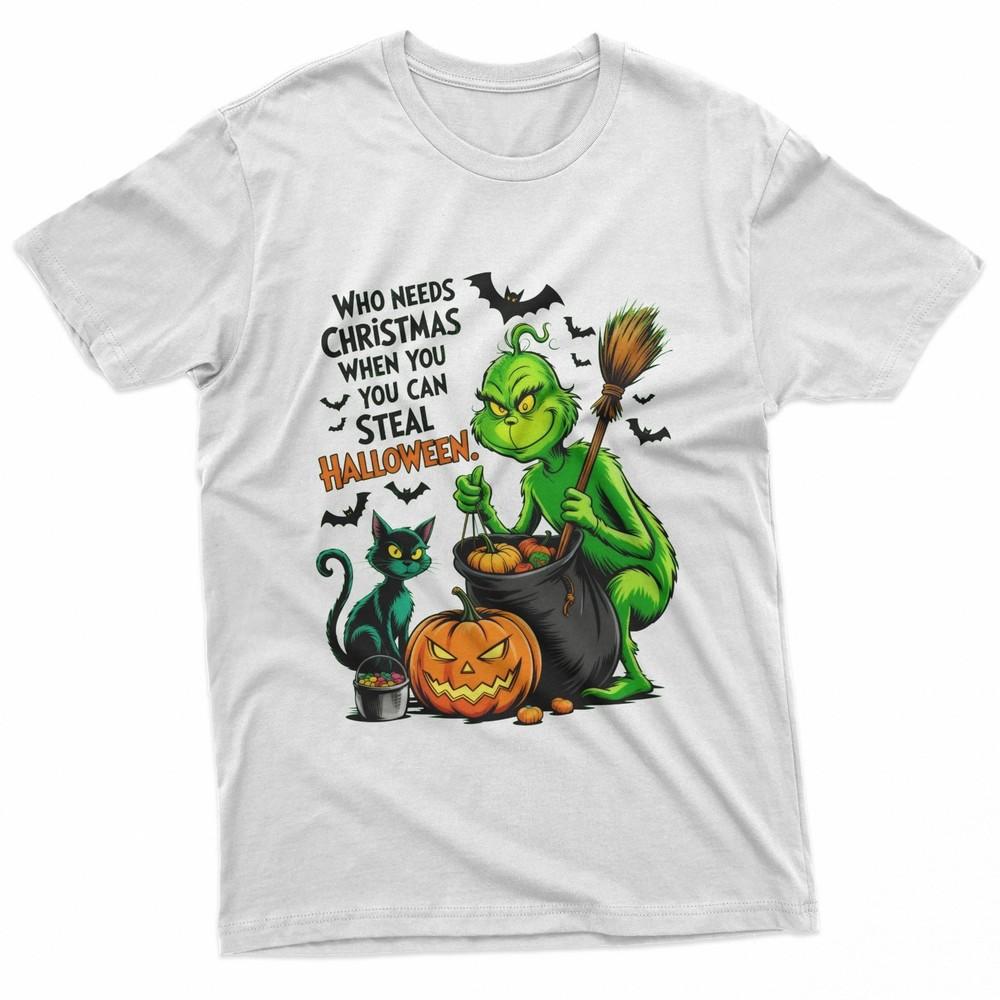 

Spooky Xmas Character Shirt Funny Steal Halloween Tshirt Unisex T-Shirt S