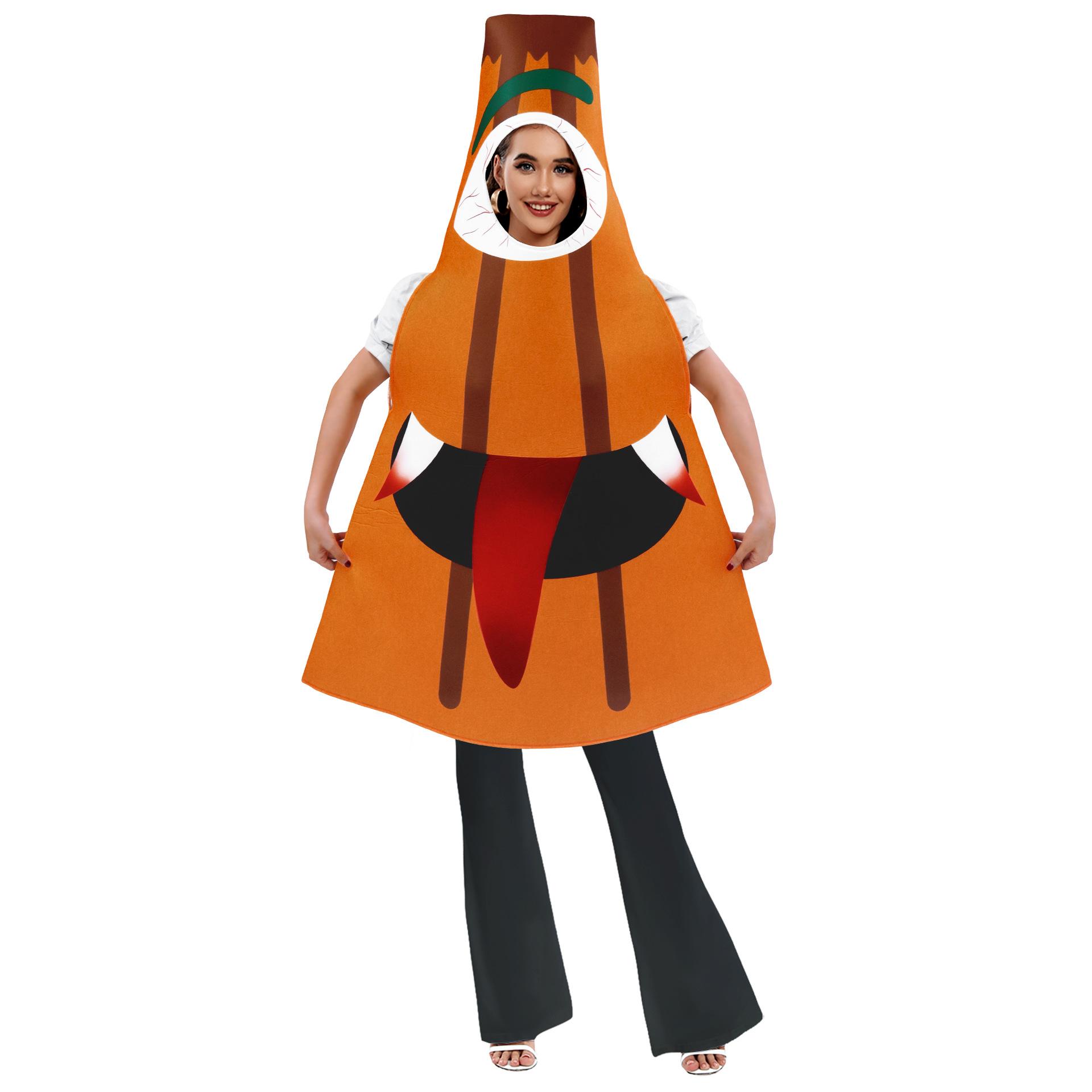 Novelty Monster Party Costume Cosplay Adult Stage Performance Outfit Halloween Festival Dress Up Costume One Size жёлтый