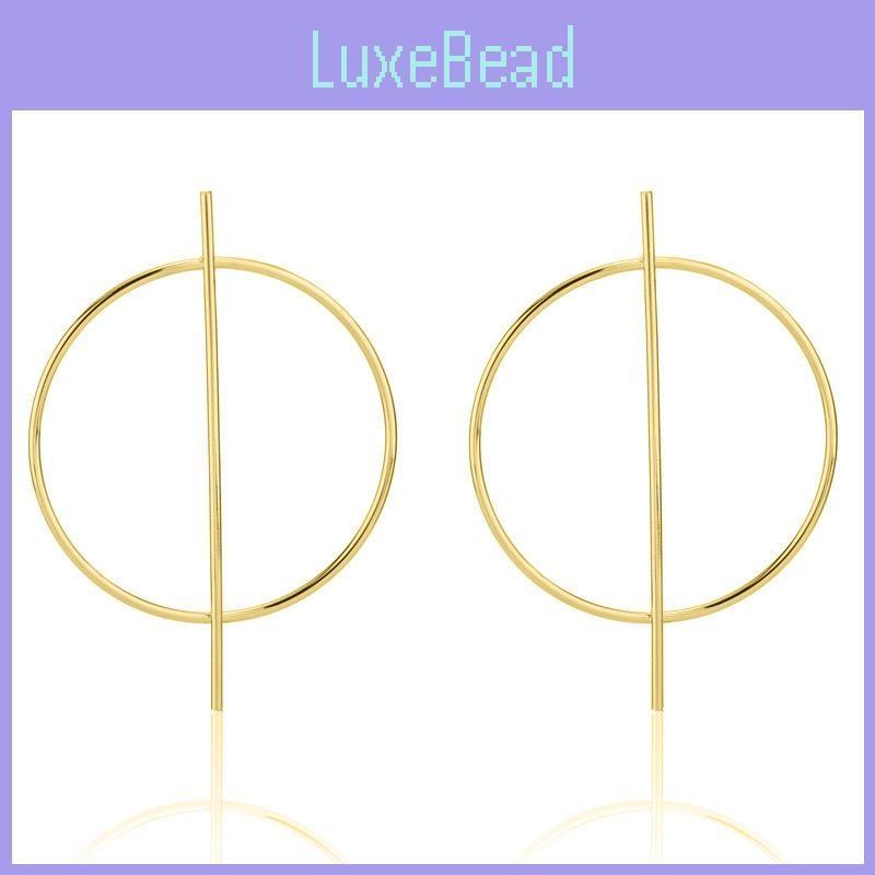 Geometric Trendy Hoop Earrings Minimalist Alloy Statement Jewelry For Women