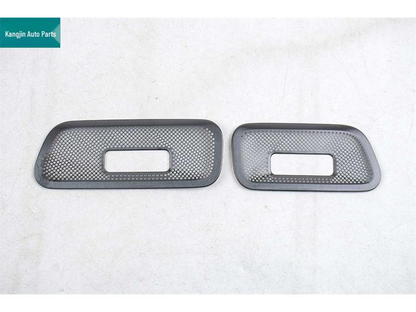 Black Titanium Stainless Steel Dustproof Speaker Cover for Front Pillar Air Vent - Fits 26 Nissan Altima Models
