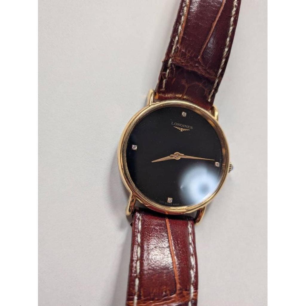Used Longines 4P Diamond 18K GF Antique Manual Winding Grand Classic