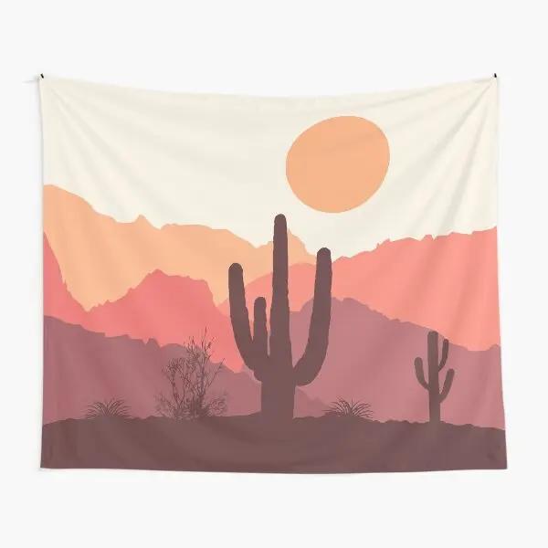 Cactus Tapestry Floral Green Desert Plants Cartoon Tapestry Wall Hanging Tapestry for Bedroom Living Room Home Dorm Decor