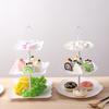 3 Tier Cake Stand Afternoon Tea Wedding Plates Party Tableware Xmas Brithday Cakes, Desserts, Cookies, Fruit Tray