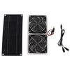 Solar Panel Fan Kit Waterproof Portable Environment Friendly Solar Exhaust Fan for Outdoor 100W 12V Single Panel