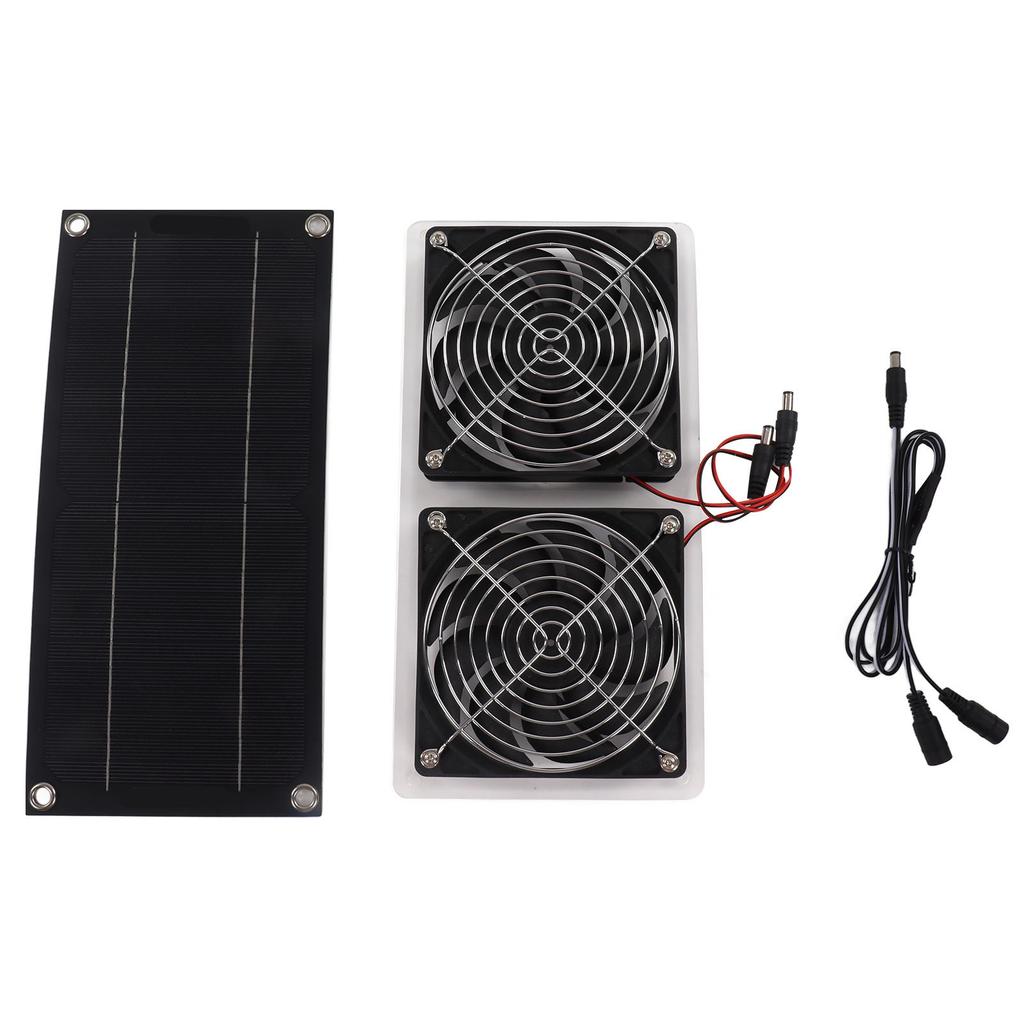 Solar Panel Fan Kit Waterproof Portable Environment Friendly Solar Exhaust Fan for Outdoor 100W 12V Single Panel