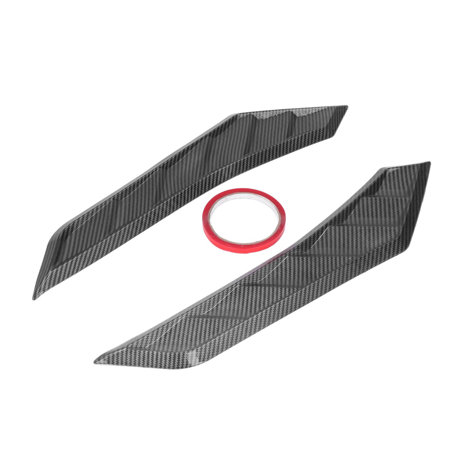 

2 шт. Вентиляционные отверстия на капоте в стиле карбонового волокна, Крышка капота, Резиновое переднее вентиляционное отверстие капота, Универсальное для автомобиля