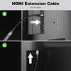 16K 8K HDMI2.2 Extension Cable,HDMI Male to Female Extender,16K@60Hz 10K120Hz 4K240Hz,Ultra High Speed 96Gbps For Blu-Ray Laptop PS5 Xbox Player HDTV