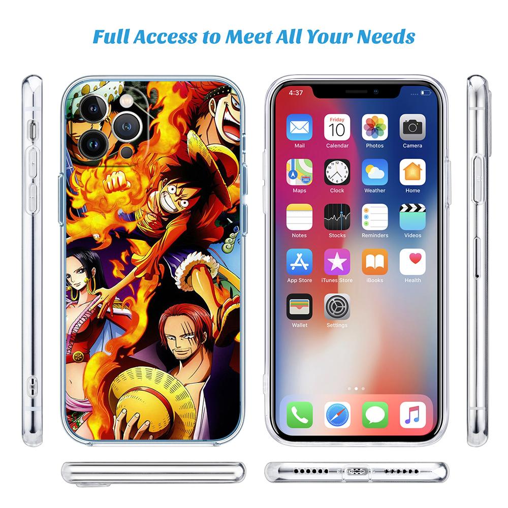 FM4 Anime One Piece Transparent Phone Case for Motorola Moto G40 G04 G05 One Ace Action Fusion + Plus Hyper Macro Vision Zoom