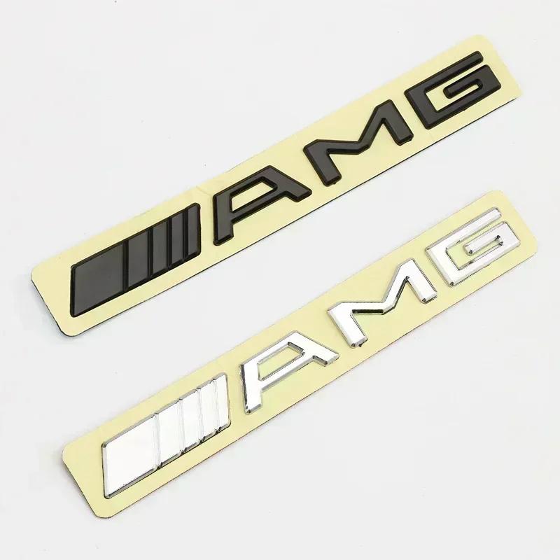 3D ABS Krom Logo Harfleri Araba Bagaj Rozeti Yapışkanlı Mercedes Benz AMG W204 W205 W212 W213 X253 W163 W166 W167 W246 W222 İçin