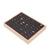 48 Grids Earrings Display Tray Exquisite Ring Earring Holder Wood Rings Tray  Jewelry Storage Box