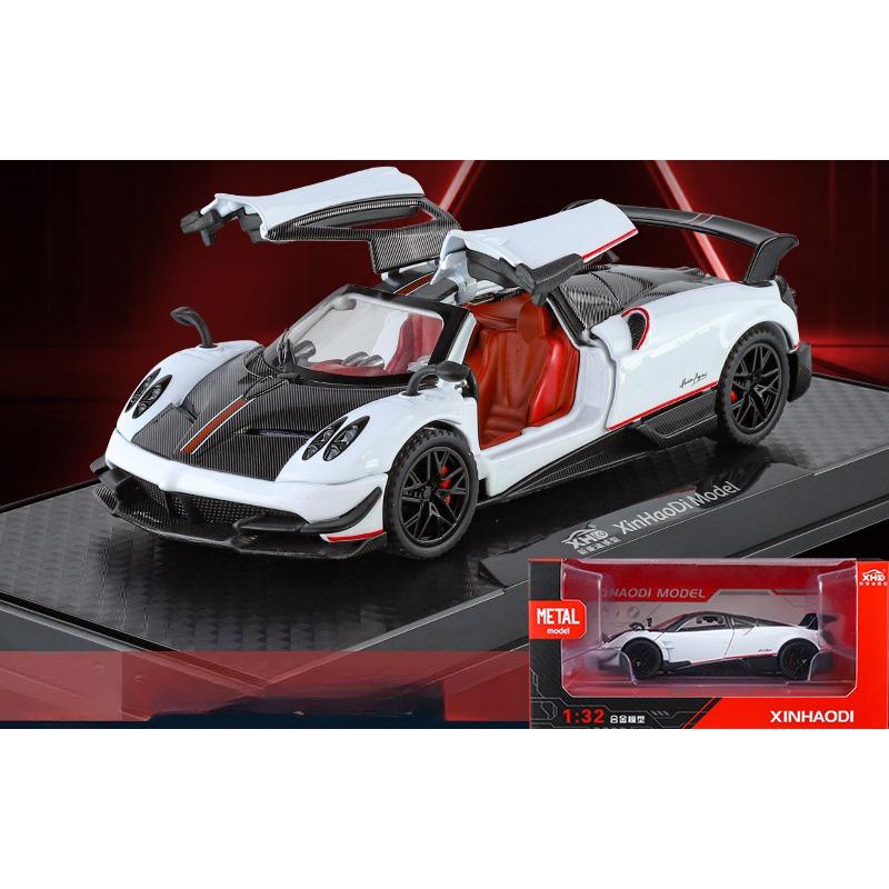 

Pagani Huayra 1/32 литая спортивная модель автомобиля со звуком и светом, коллекционная игрушечная гоночная машина 1/32-Size:14*6*3.6cm белый
