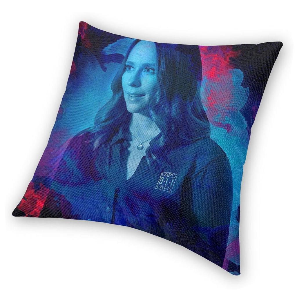 Neon Maddie Han The 9-1-1 Square Pillowcase Polyester Linen Velvet Creative Zip Decorative Throw Pillow Case Sofa Cushion Cover