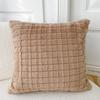 Thickened Skin-friendly Repellent Rabbit Hair Pillow Case In Autumn and Winter Living Room Sofa Cushion Square Cushion Bay Window Pillow B&B Hotel