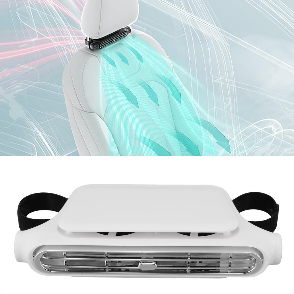 Car Seat Cooling Fan Bladeless USB Car Headrest Backseat Cooling Fan for Front Rear Seat