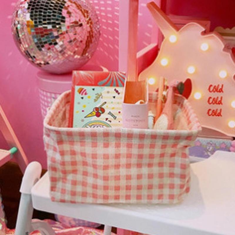 

Хранение хлопка и льна из ткани, небольшая квадратная коробка, настольная корзина для хранения мусора, переносная корзина для хранения и сортировки, корзина для хранения 16*21*13.5cm