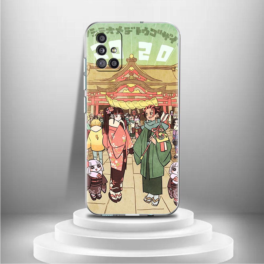 Carcasă Demon Slayer Zenitsu Kaigaku pentru Samsung Galaxy A52 A32 A12 A71 A21s A22 A51 A50 A23 A31 A50 A41 A72 telefon moale funda capac