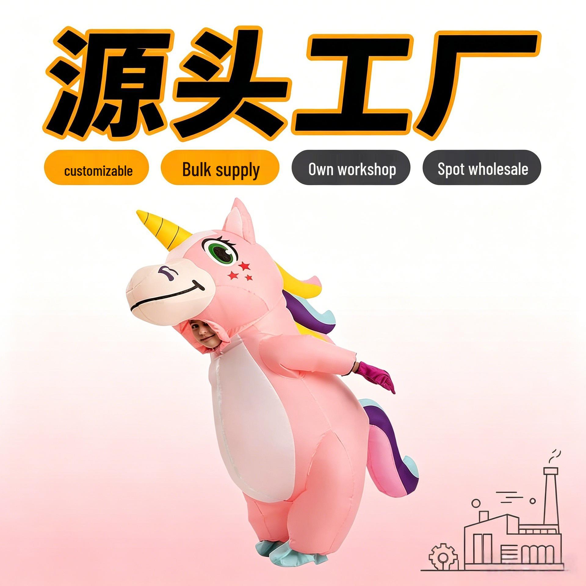 Kids` Inflatable Unicorn Costume 90-130cm ezera