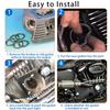 BIGLKNM Tapered Exhaust Gaskets 2 & 1 Red Exhaust Gasket Seal Installer Tool for