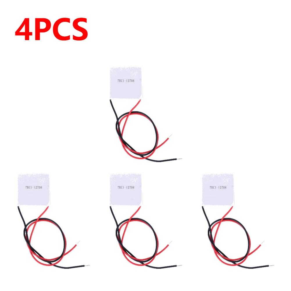1-10PCS TEC1-12706 Heatsink Thermoelectric Cooler 12V 5.8A Peltier Elemente Module 40x40MM for Cooling for Power Generation
