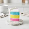 Sandwich Cake Squeeze Toy, TPR Slow Rise Stress Reliever, Soft Decompression Fidget for Adults, Desk Gift