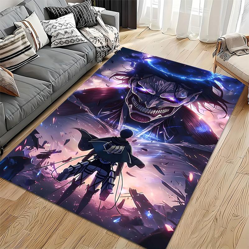 "Epic Battle Anime Scene Carpet" Suitable As a Non-slip Mat for the Living Room or Bedroom Sofa