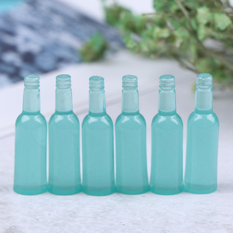 1set 1/12 Dollhouse Miniature Accessories Mini Wine Bottle Set Simulation Drinks Model Toys For Doll House Decoration