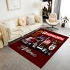 Kenworth Powerhouse Truck Personalisierter Text Fußmatte Büroteppich Geeignet für Spielzimmer Spielraum Esszimmer Balkon Rutschfester Teppich
