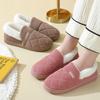 Autumn and Winter Corduroy Cotton Slippers Home Couple Anti-moisture Slippery Thick Bottom Cotton Shoes
