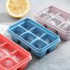 1 Set Ice Tray Mold with Lid 6 Grids DIY Making Ice Cube Tray Box Silicone Mold Kitchen Tools