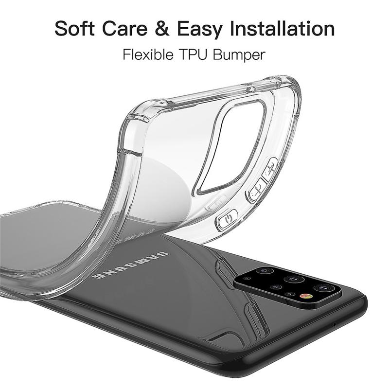 Air Cushion Shockproof Case for Samsung Galaxy S25 S23 S24 Ultra Silicone TPU Cover for Samsung Note20 S20 FE S22 Plus S21 Ultra
