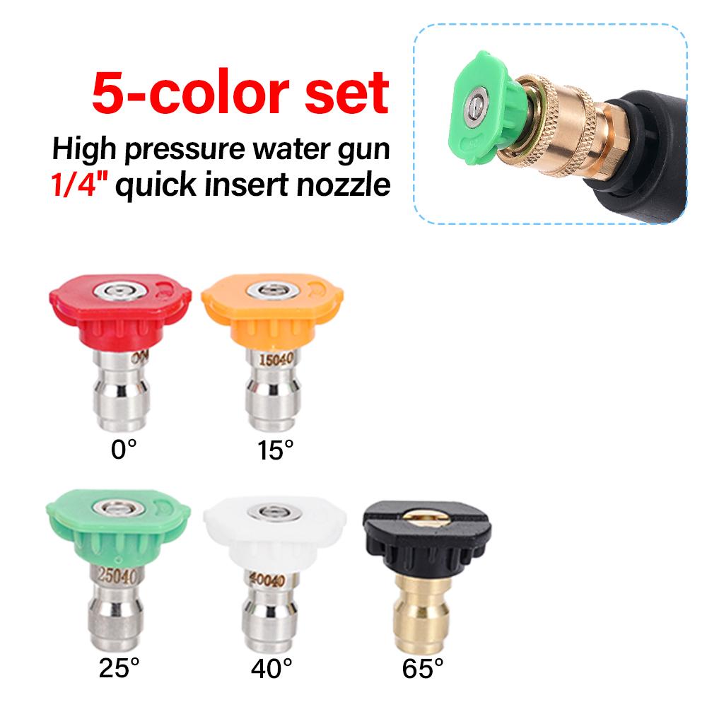 

Pressure Washer Adaptor 1/4 Quick Release Connect to Water Gun Nozzle Spray Nozzle Quick Connection Cleaning Accessories