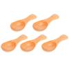 5Pcs Wood Mini Spoon Short  Handle Ice Cream Spoon Easy To Store Wooden Spoon  Kitchen