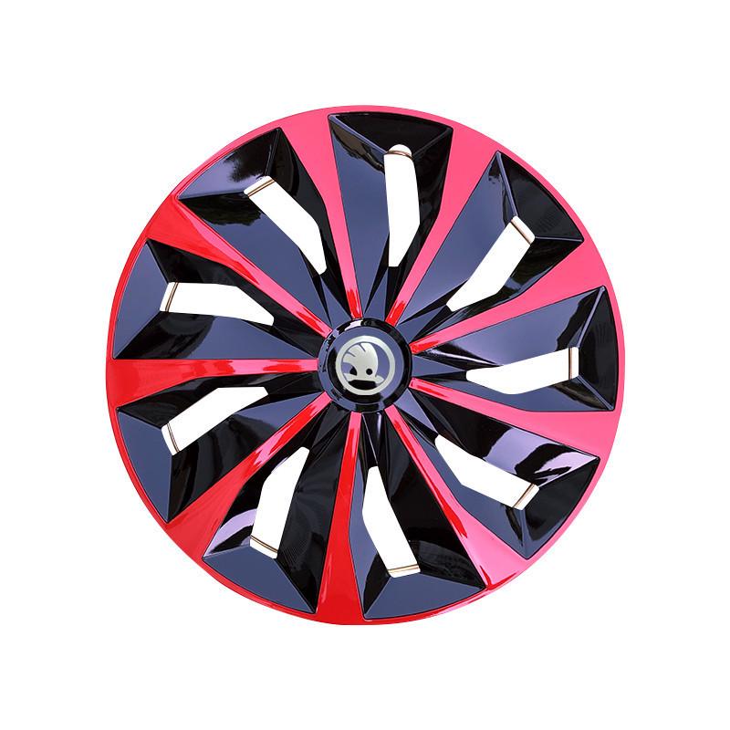 Compatible 14" Wheel Hub and Tire Caps for Volkswagen Skoda Fabia/Rapid Steel Rims