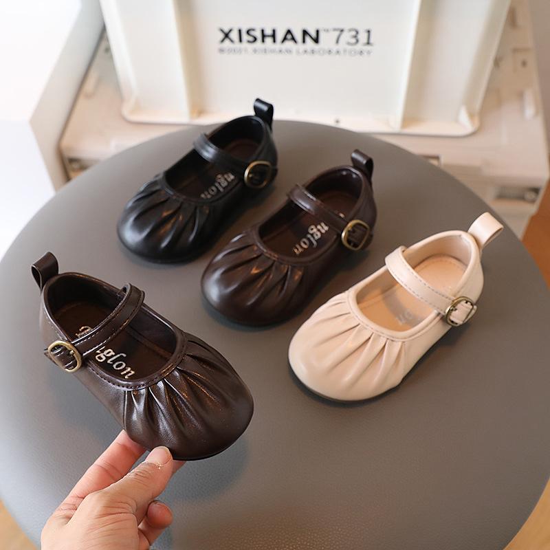 Vår Høst Barneskinnsko Pustende Jenters Ballerina Sko Fritids Enkel Stil Allsidig Sklisikker Barn Mary Jane Sko