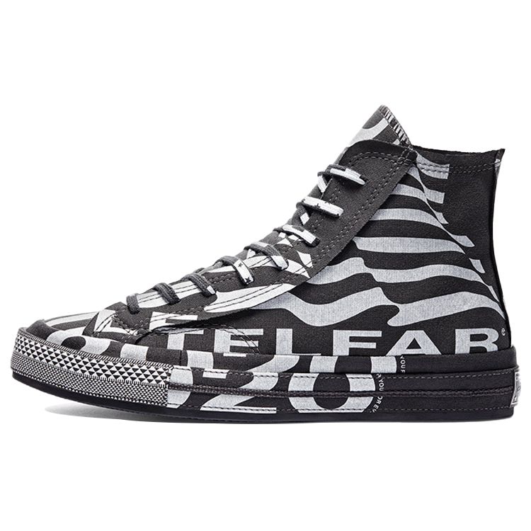 

Кроссовки унисекс Converse Telfar x Chuck 70 High Stars and Stripes Черный Почти черный Белый 169066C