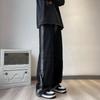 High Street Gradient American Wide Leg Jeans Men's Clothing Denim Pants Stylish Cross Spliced Vintage Young Style Loose Trousers