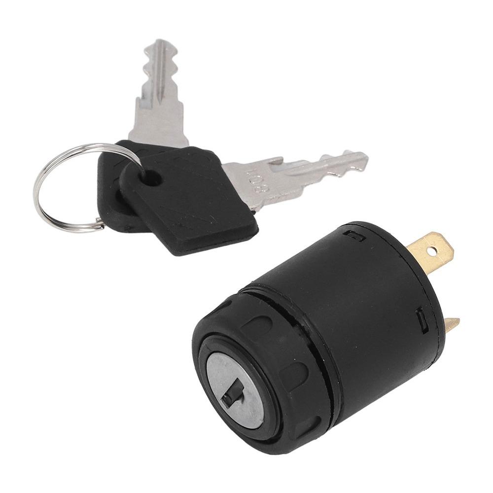 JK410 801 Forklift Ignition Switch Plastic Material Universal Ignition Switch Assembly Replacement Parts with 2 Keys Key Switch