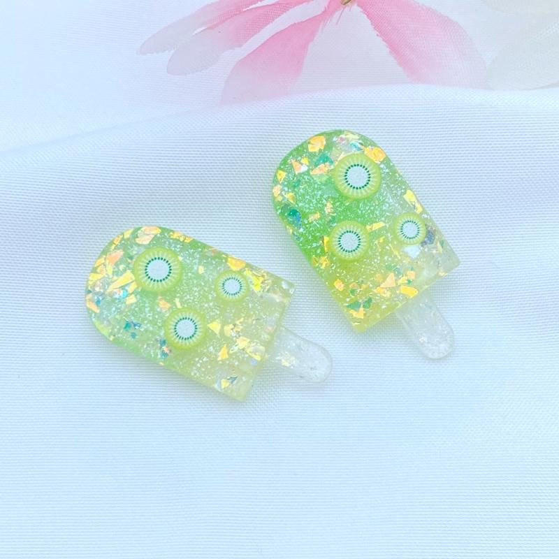 10 Stück Neue Süße Gemischte Glänzende Fruchteis Flache Rückseite Harz Cabochons Scrapbooking DIY Schmuck Basteln Dekoration Zubehör