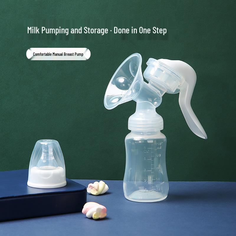 Manual Silicone Breast Pump & Milk Collector for Nursing Mothers