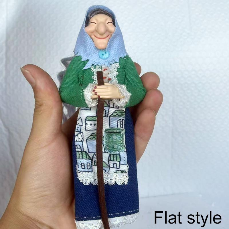 

1PC Resin Handmade Hanging Decoration Kitchen Decor Cooking Witch Statue Charming Good Luck Witch Figurine Kitchen Witch Doll A