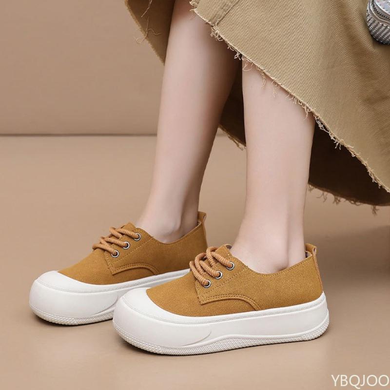 Women's thick soled height increasing shoes spring autumn new styles fashionable versatile simple comfortable shoes