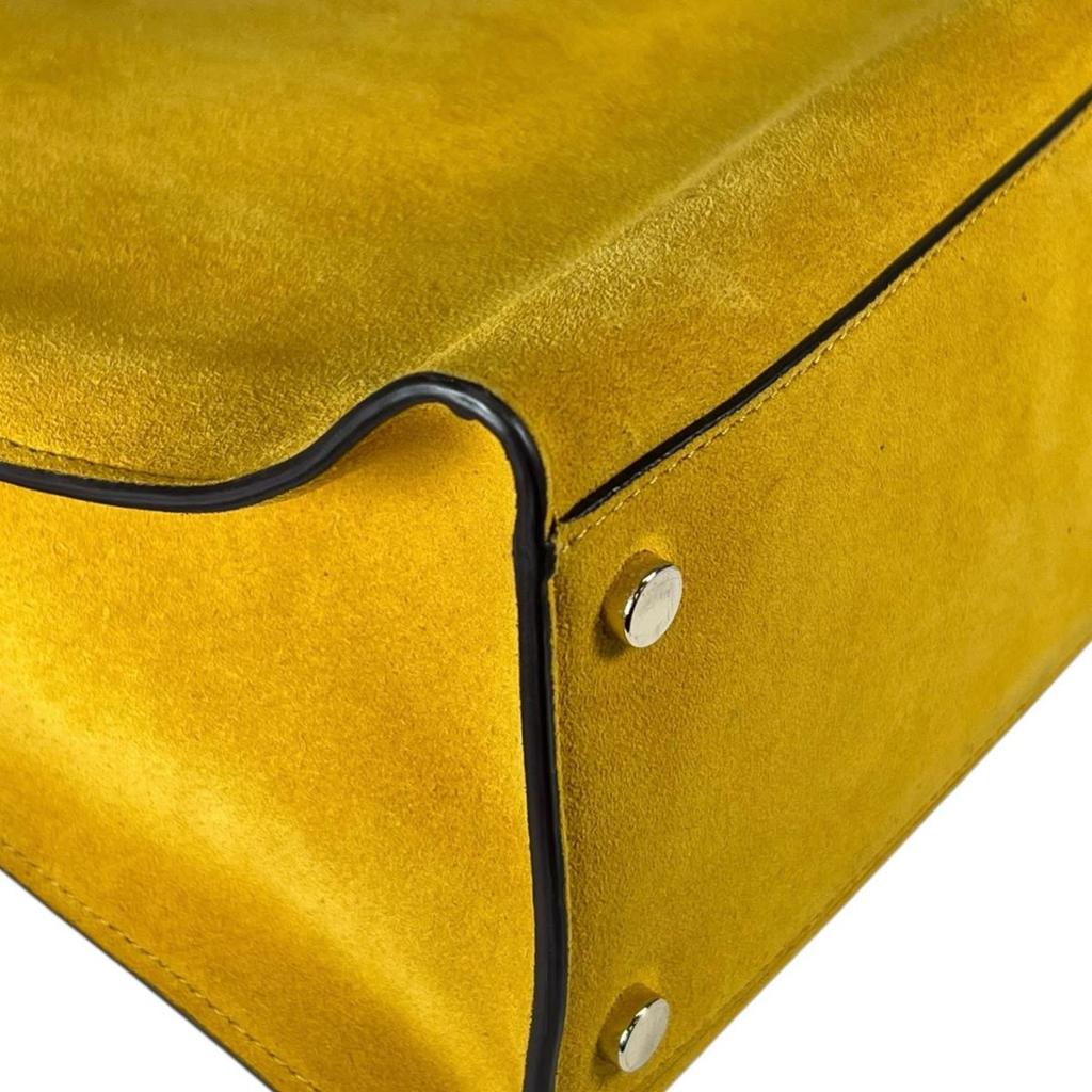 Kate Spade Sam Suede Shoulder Bag Handbag Suede yellow Women Used