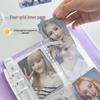 A5 PU Card Album - Chasing Stars: 3-inch Postcard & Idol Card Storage, Four-Grid Polaroid Album