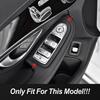 For Mercedes Benz C Class W205 GLC X253 LHD Car Door Armrest Glass Lift Panel Frame Decoration Sticker Trim Interior Accessories
