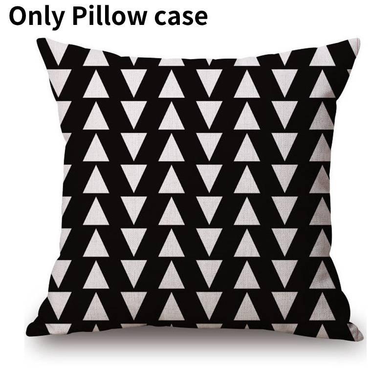 Luxurious Nordic Style Black Letter Digital Print Cushion Cover For Home Decor