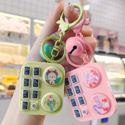 Mini DJ Controller Herní konzole s hudebním světlem Přenosná cestovní baterie pro děti Dospělí Dospělí Vzdělávací DJing Game Machine Keychain Keychain