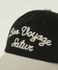 Seteo Bon Voyage Contrast 5 Panel Ball Cap Black