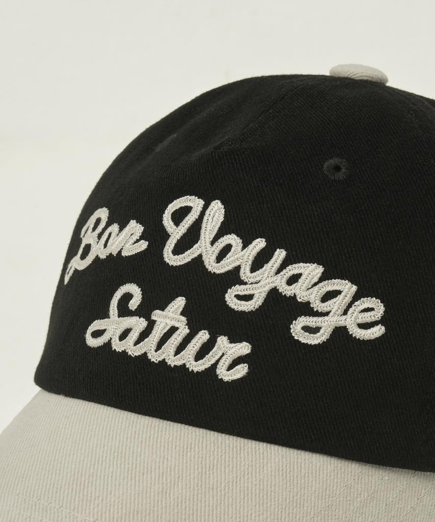 Seteo Bon Voyage Contrast 5 Panel Ball Cap Black