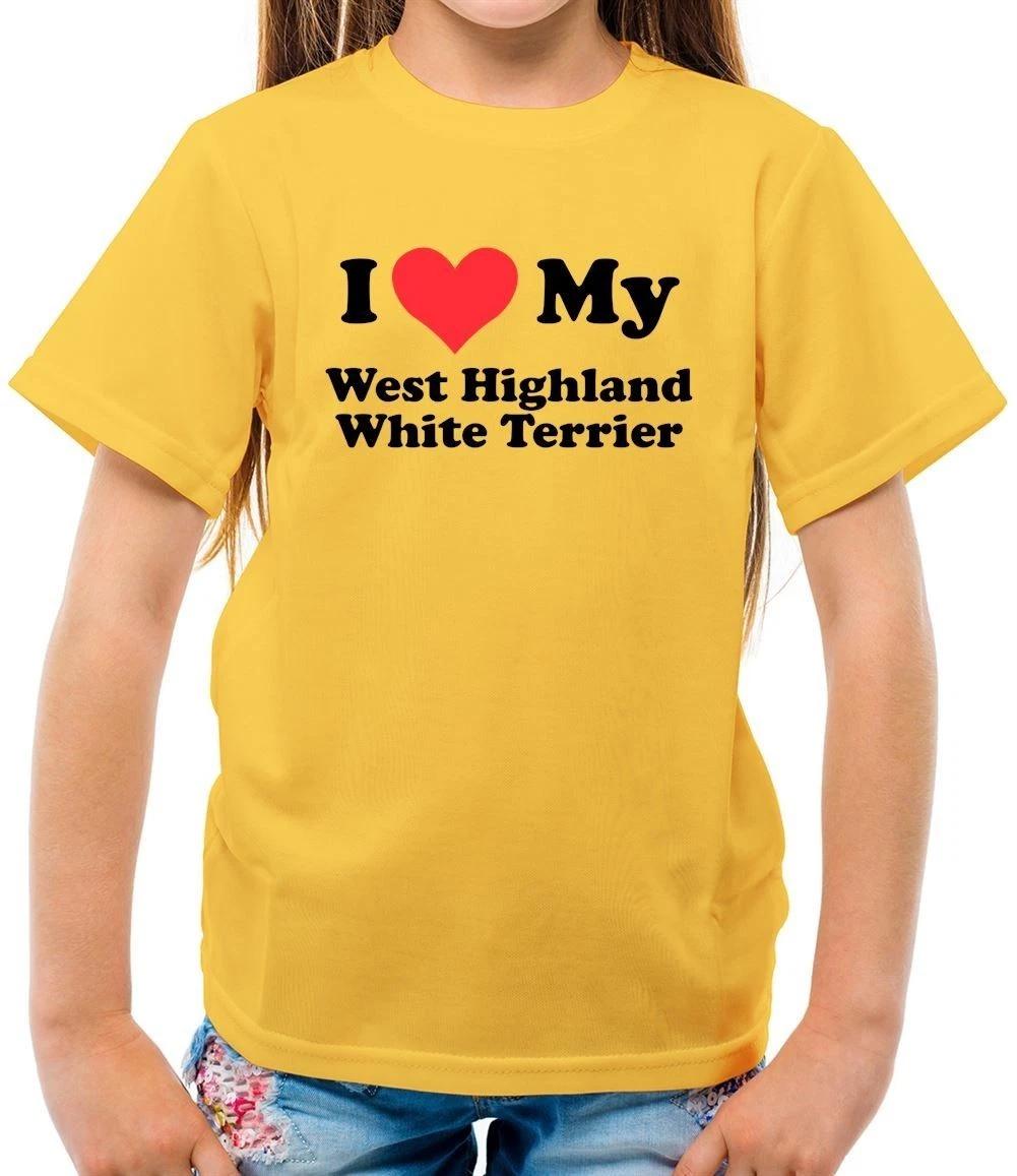 

I Love My West Highland White Terrier - Kids T-Shirt - Westie love Dog Dogs 140